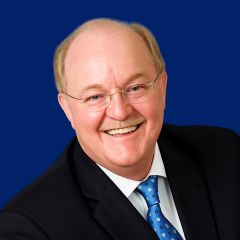 Mark Jones Blue Background