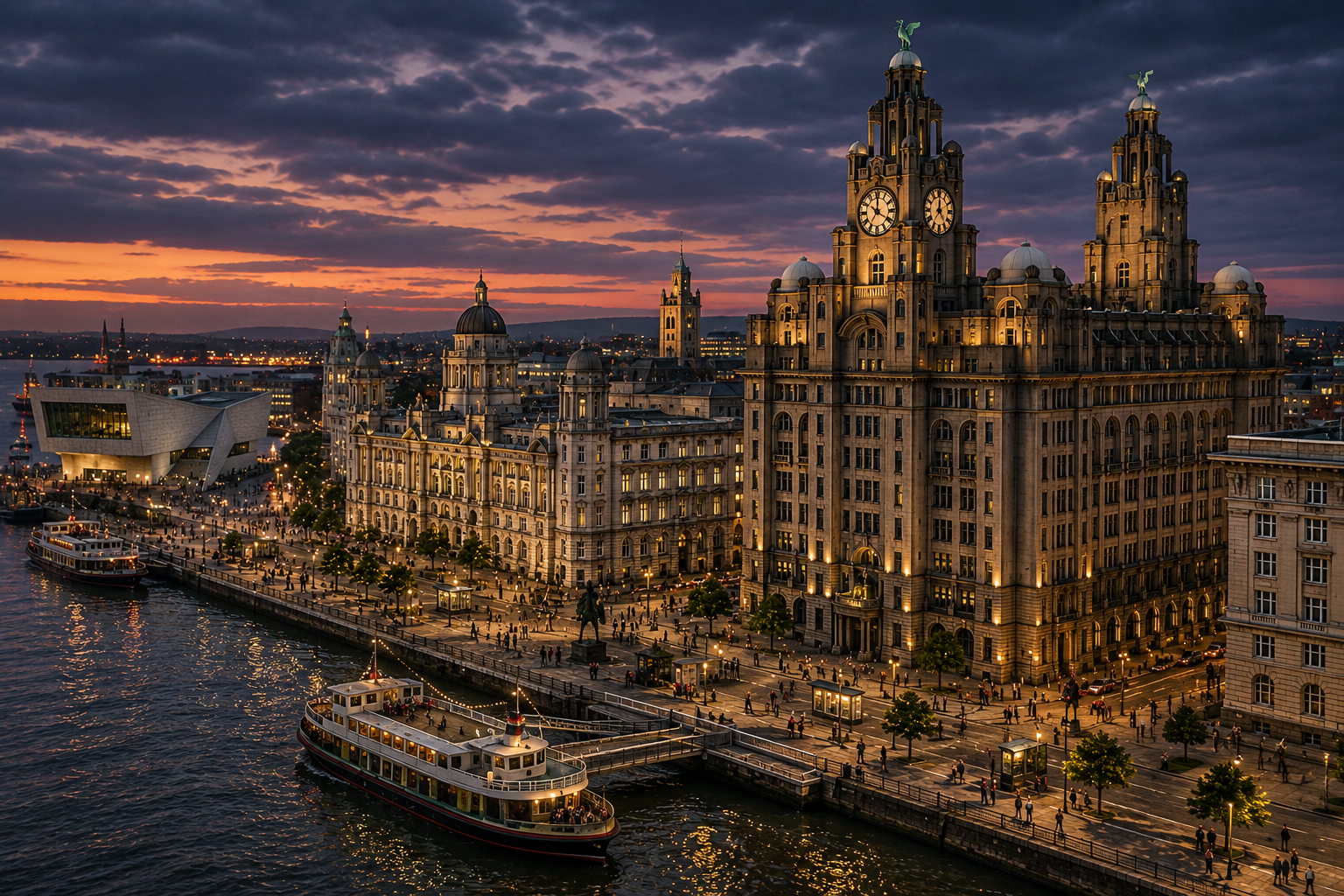 Miniature interpretation of Liverpool Waterfront