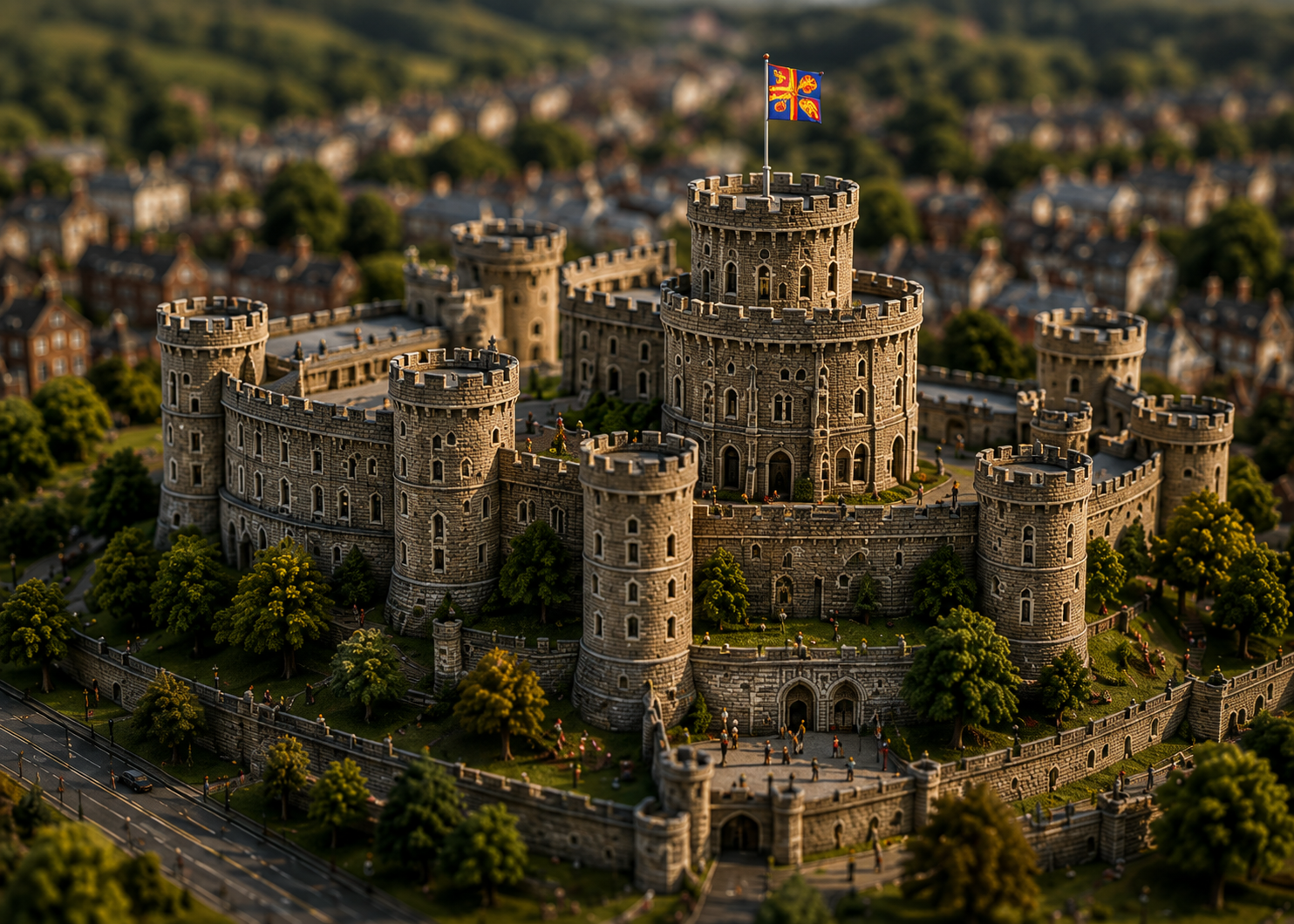 Miniature interpretation of Windsor Castle